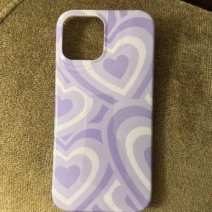 Casely iPhone 12 Pro Max Case Purple Hearts Love Case :)